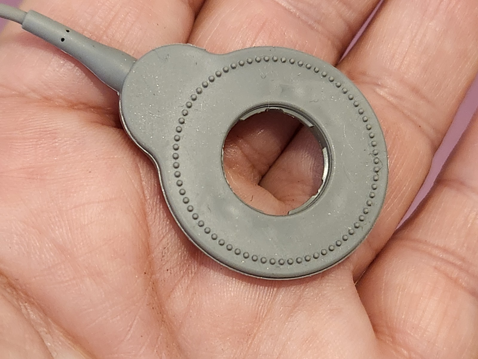 1 COCHLEAR PART 6cm SLIM LINE COIL / CABLE FOR NUCLEUS 8~N8 GREY GRAY EXC COND.