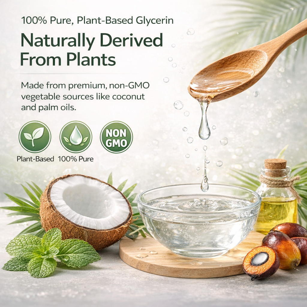 Glycerin Vegetable Oil (100% Pure/Natural) FREE SHIPPING