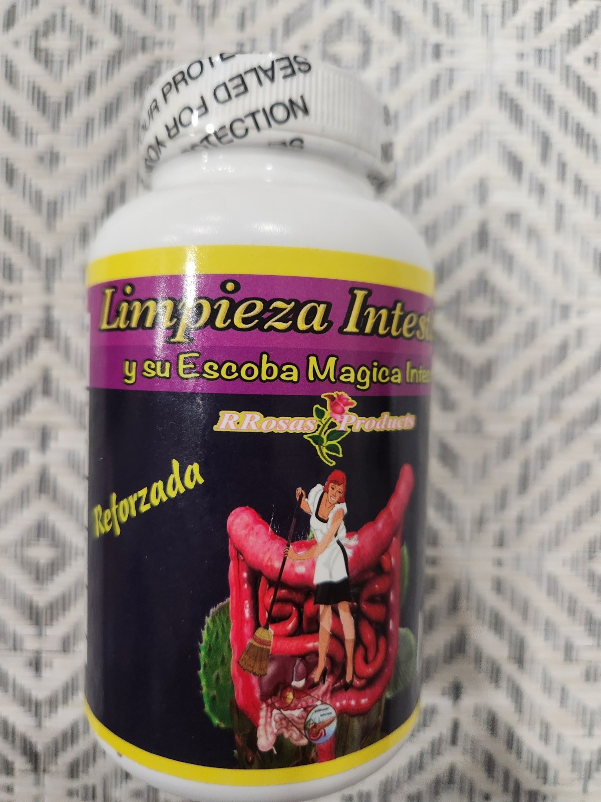 INTESTINAL CLEANSING 120 CAPSULES 12/2029 LIMPIEZA INTESTINAL REFORZADA ESCOBA M
