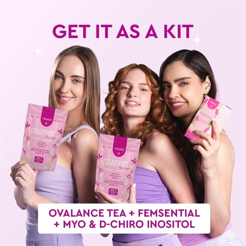 Myo & D-Chiro Inositol Dietary Supplement for Women,with Folate Vitamin D3 Zinc