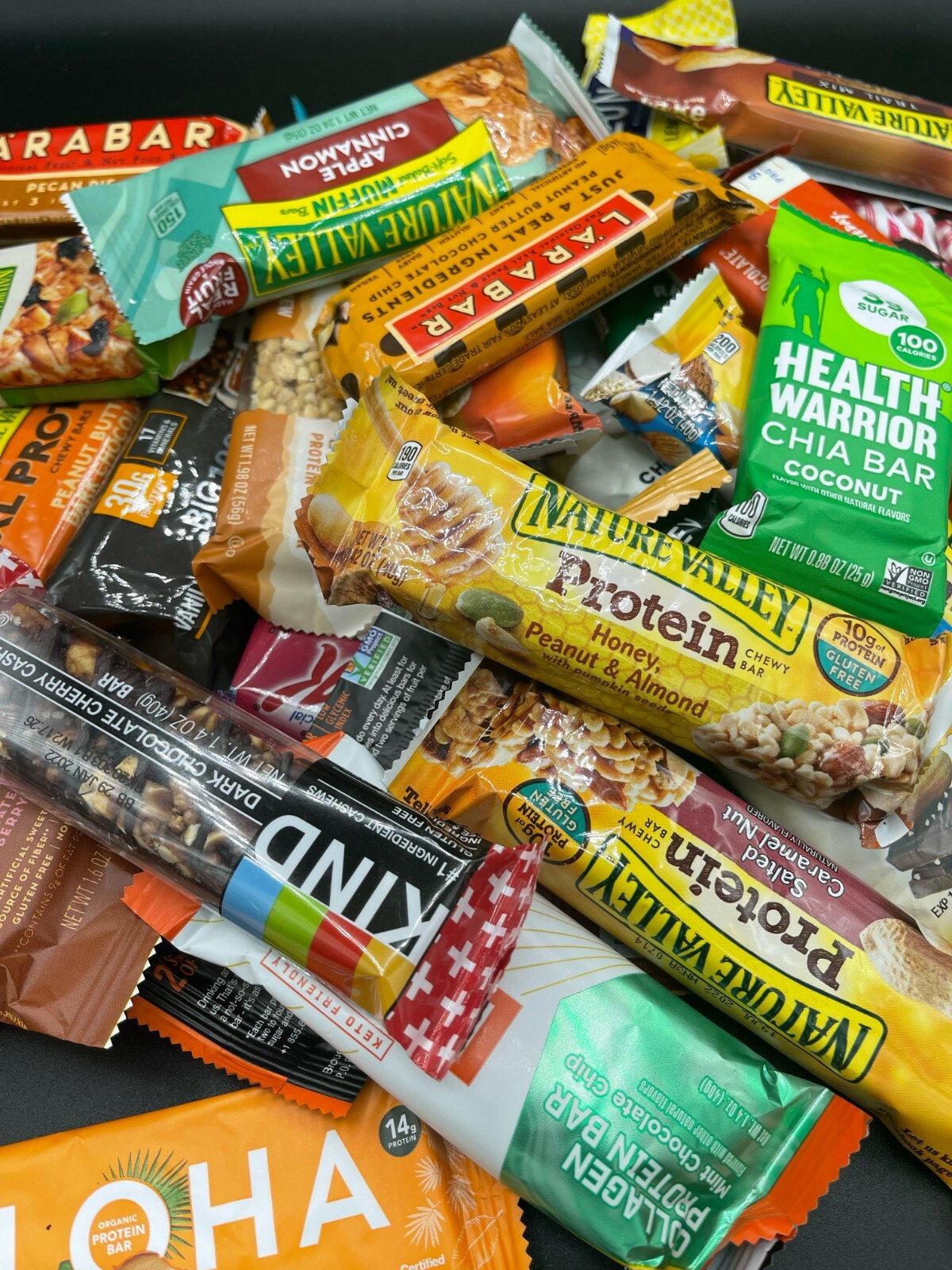 90 Assorted Brand – ENERGY NUTRITION PROTIEN BARS – Nature valley/Clif/RX/Kind