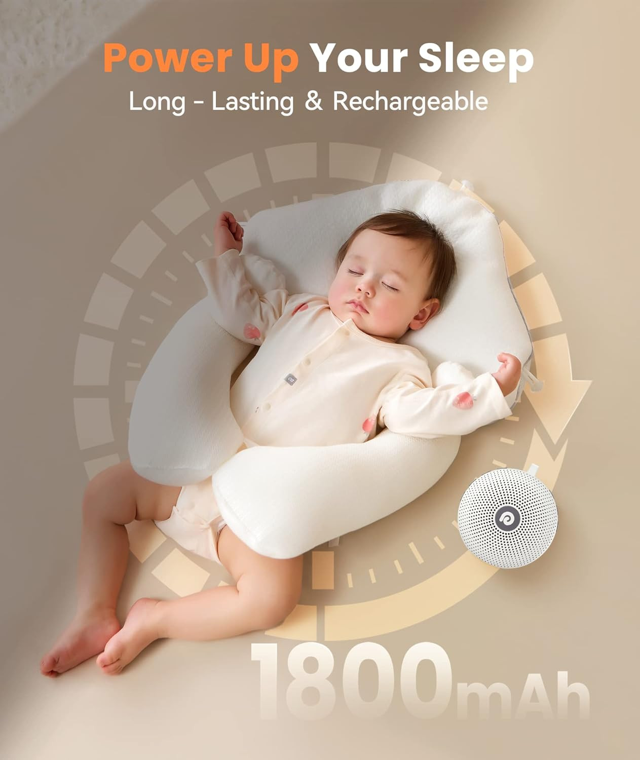 Portable Noise Machine for Baby Adult, Features Powerful Battery, 21 Soothing So