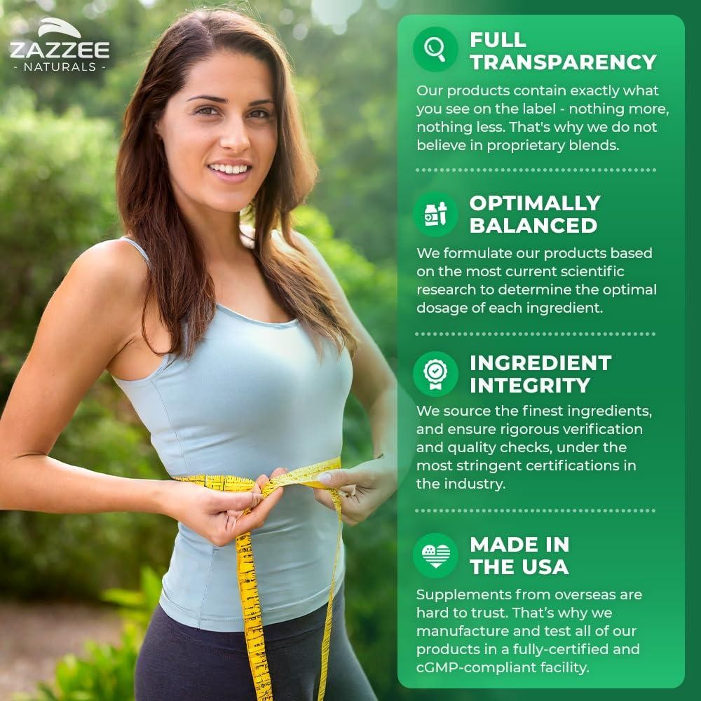 Zazzee Extra Strength Green Tea 20:1 Extract, 6000 mg Strength, 50% EGCG