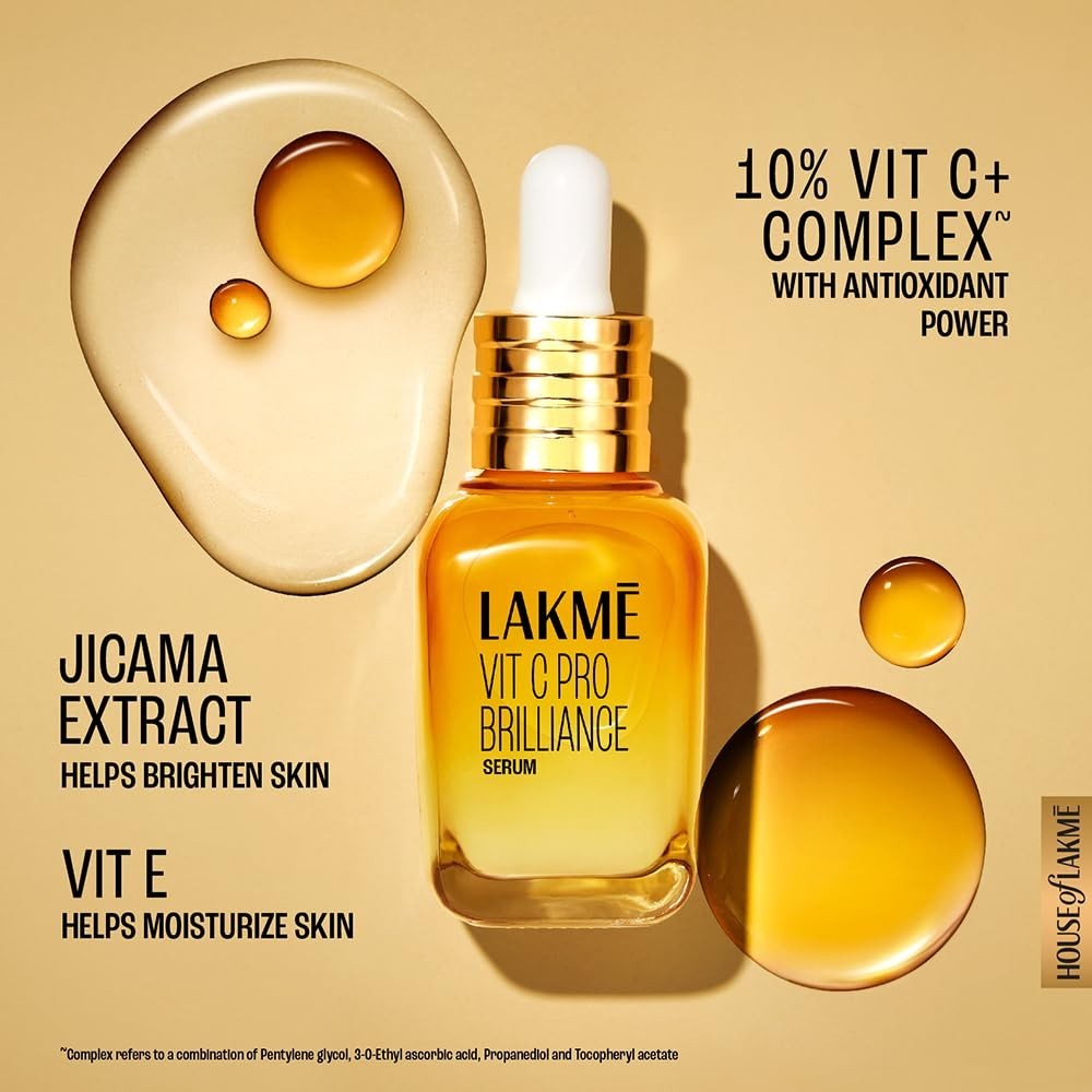 Lakme 10% Vitamin C Complex Brillance Serum 30ml Glass Skin in 21 Days