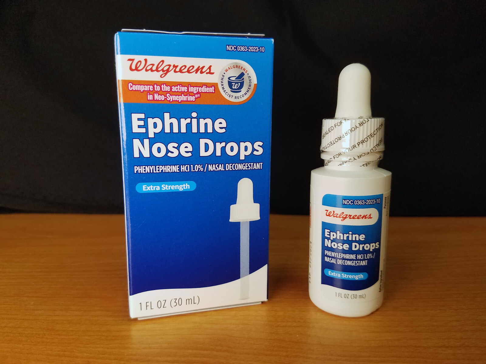Nasal Nose DROPS, 4 Pack, Walgreens Extra Strength Decongestant, 1oz EXP 01/2027