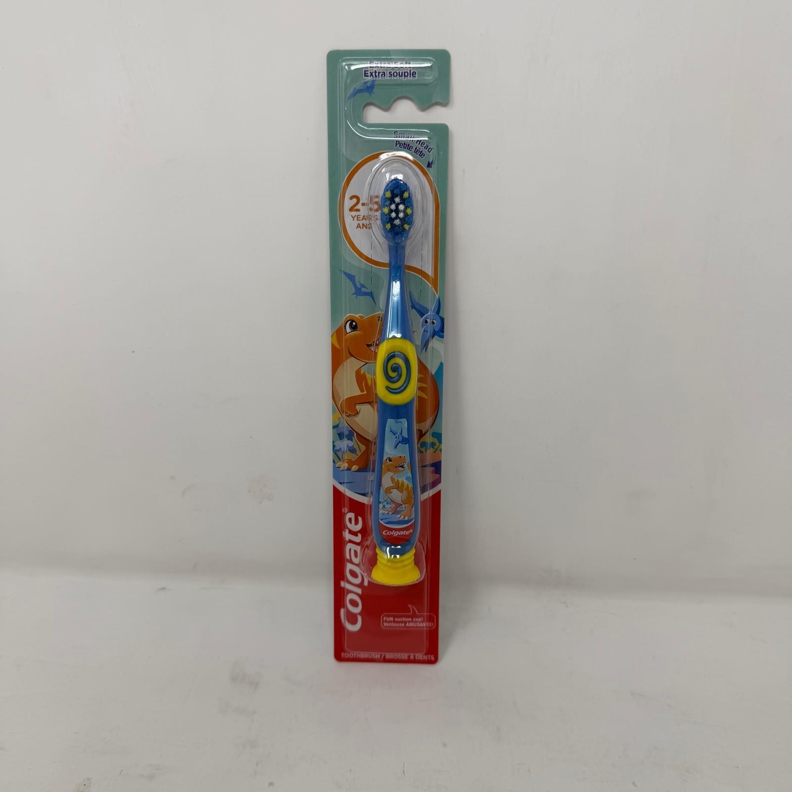 6 Pack – Colgate Kids Toothbrush, Extra Soft Bristles, Ages 2-5 Years, Dinosaur