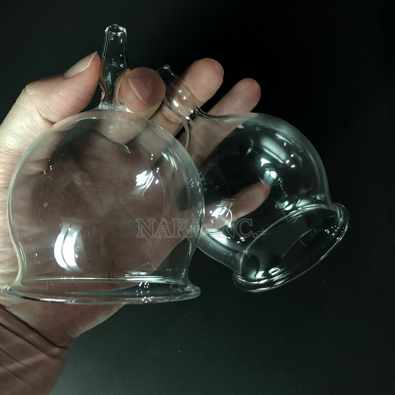2PCS 6cm Glass Cupping Cups Replacement Cups For Vacuum Therapy Cupping Machine