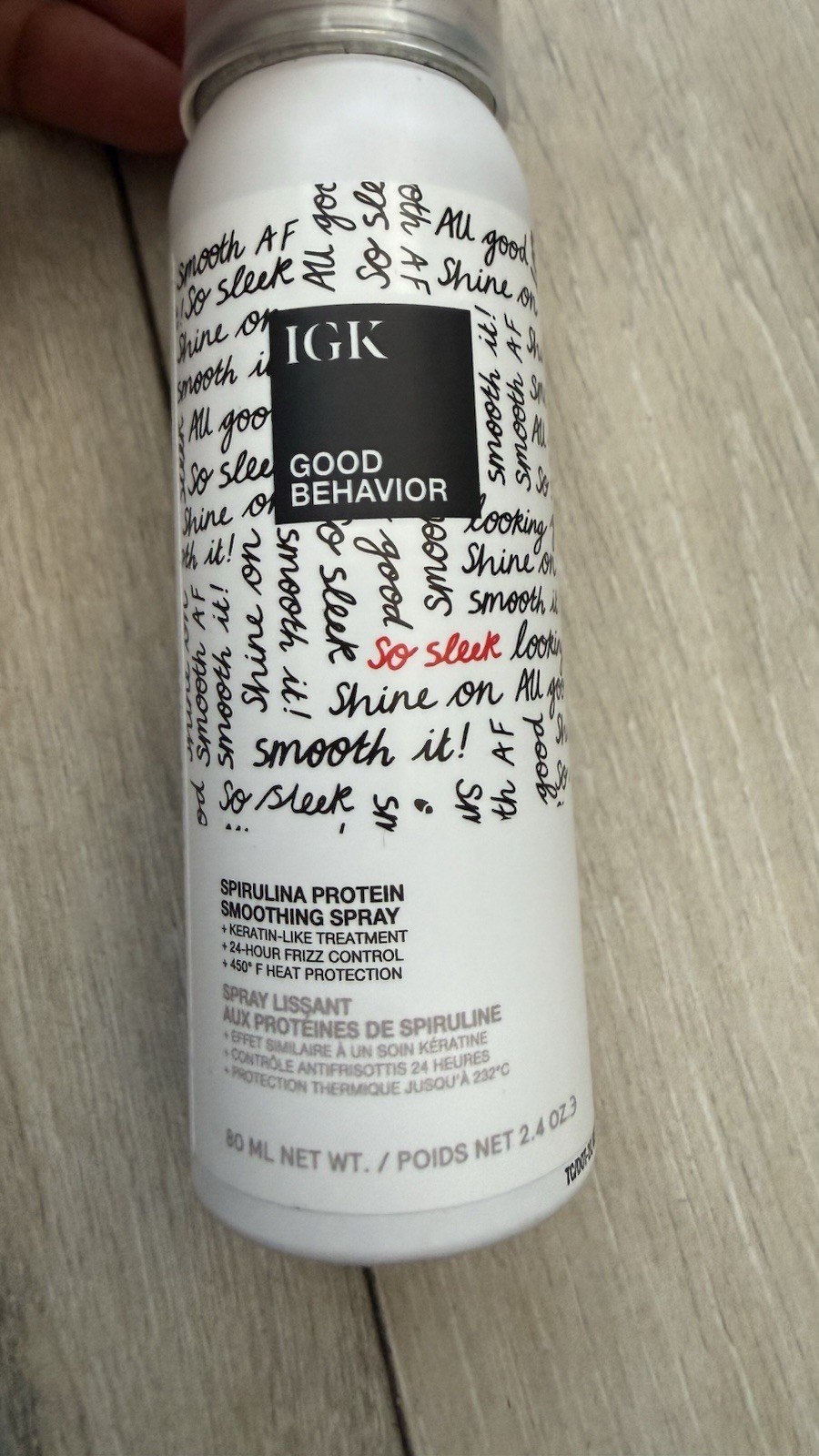 IGK good Behavior Spirislina Proein Smoothing Blow Out Spray 2.4 FL OZ
