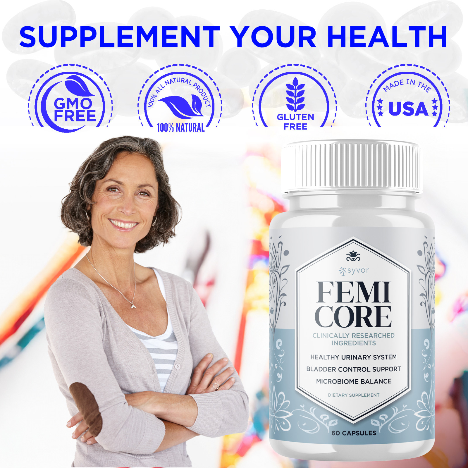 (3 Pack) Femicore for Women Advanced Wellness Max Support Femi Core 180 Capsules