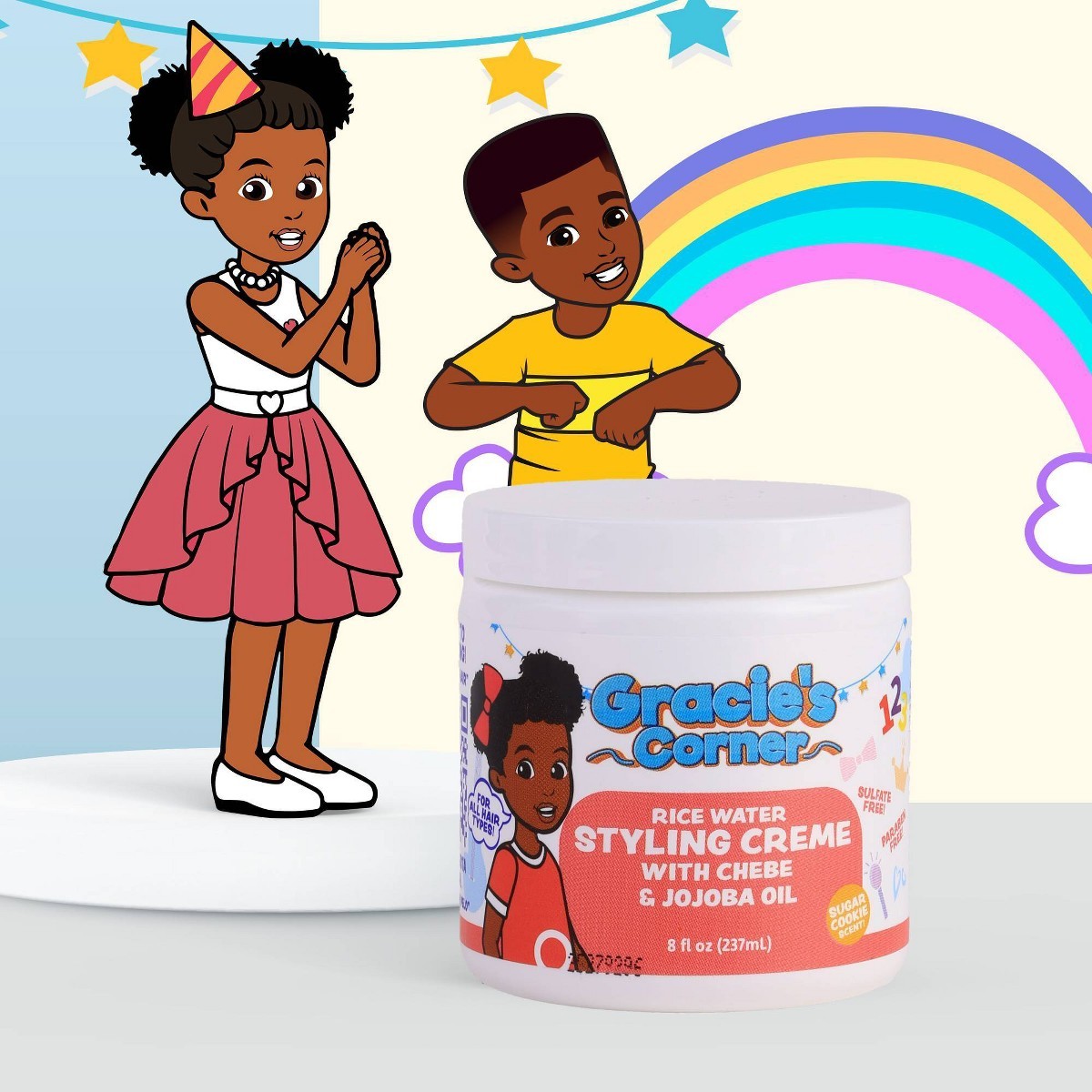Gracie’s Corner Rice Water/Chebe/Jojoba Styling Creme: Hair Styling 8 oz