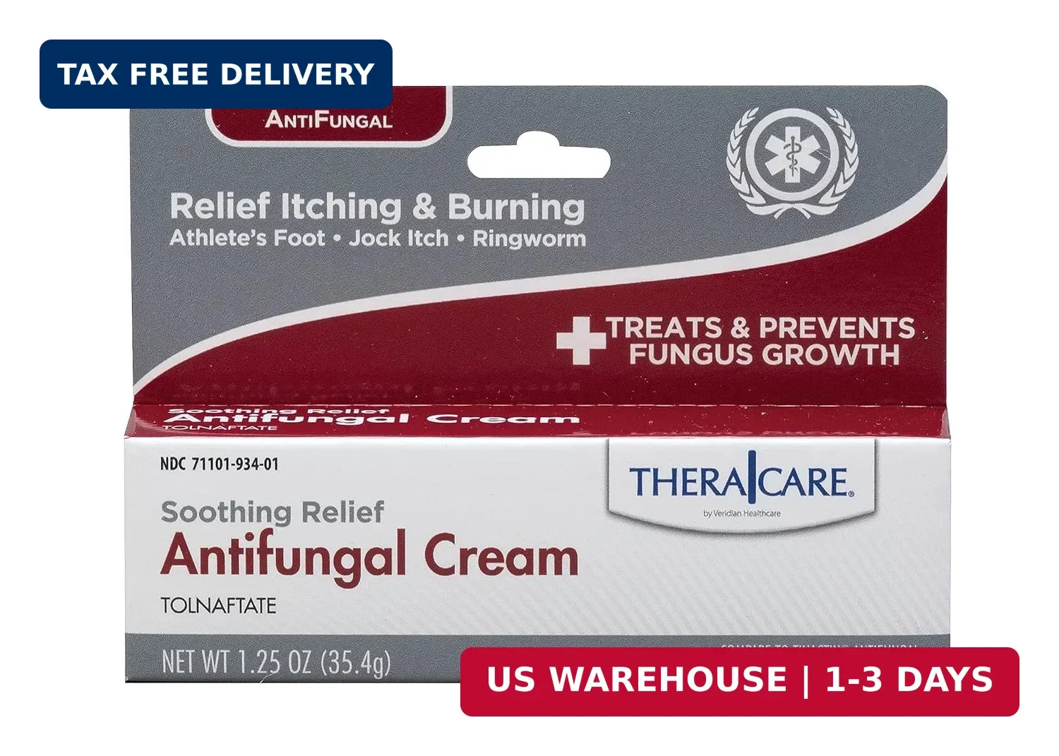 TheraCare Antifungal Cream | Soothing Relief | Itching, Burning and Cracking Rel