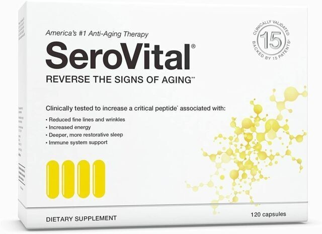 SeroVital Reverse The Signs of Aging Dietary Supplement – 120 Capsules