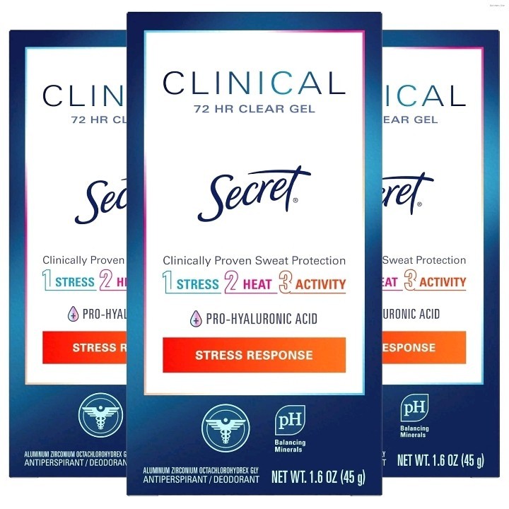 3x Secret Clinical Strength Antiperspirant Gel Deodorant for 1.6 Oz Exp. 05/2027