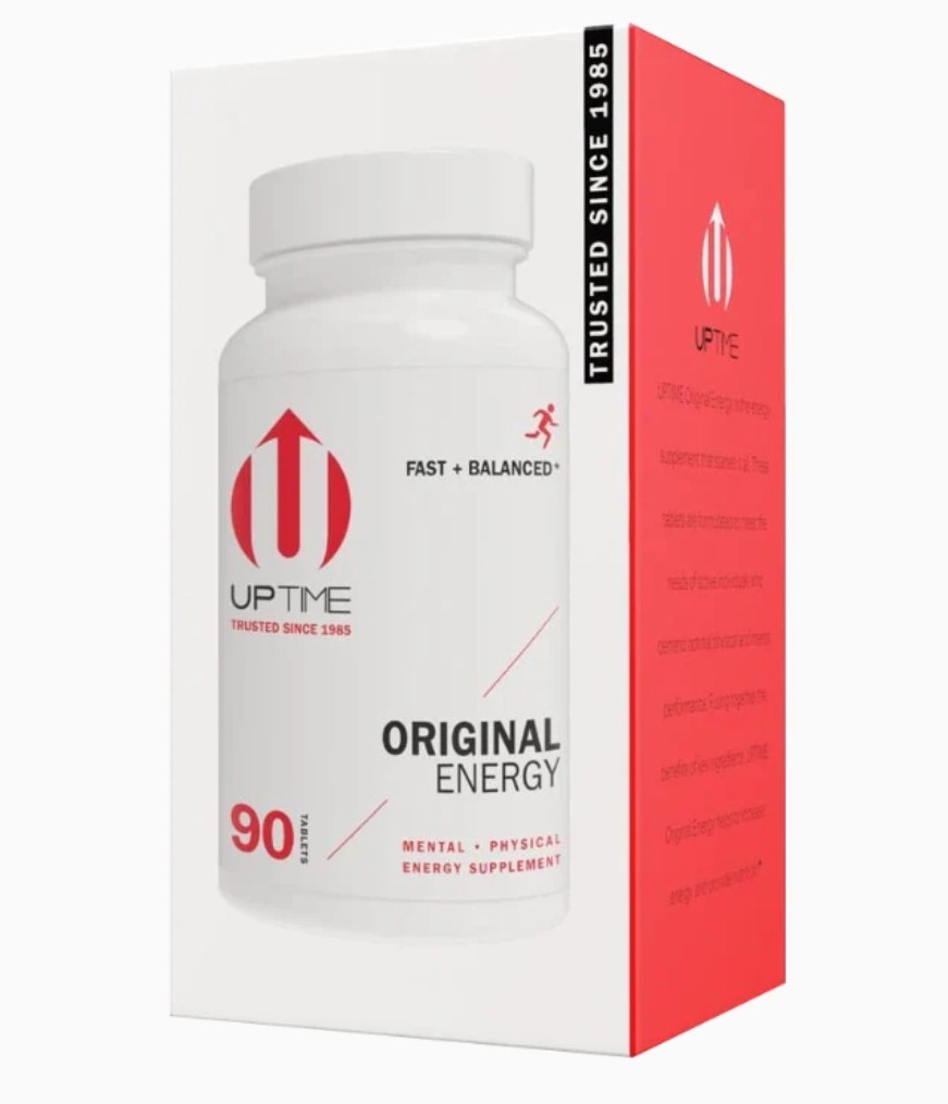Uptime Energy Tablets 180 Ct (2×90) Original Caffeine Ginseng Ginkgo NEW