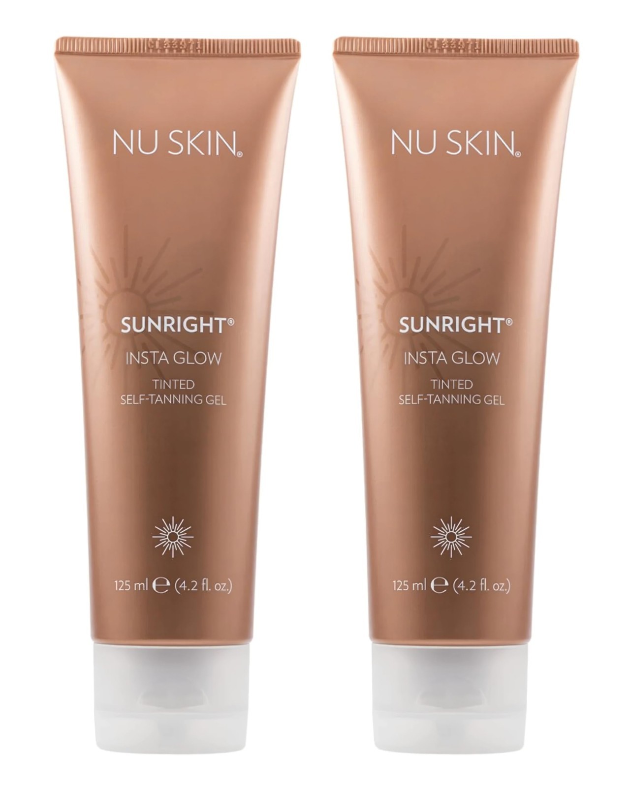 2 Pack Nuskin Sunright INSTA GLOW Self-Tanning Gel 4.2fl.oz NEW + Free Shipping