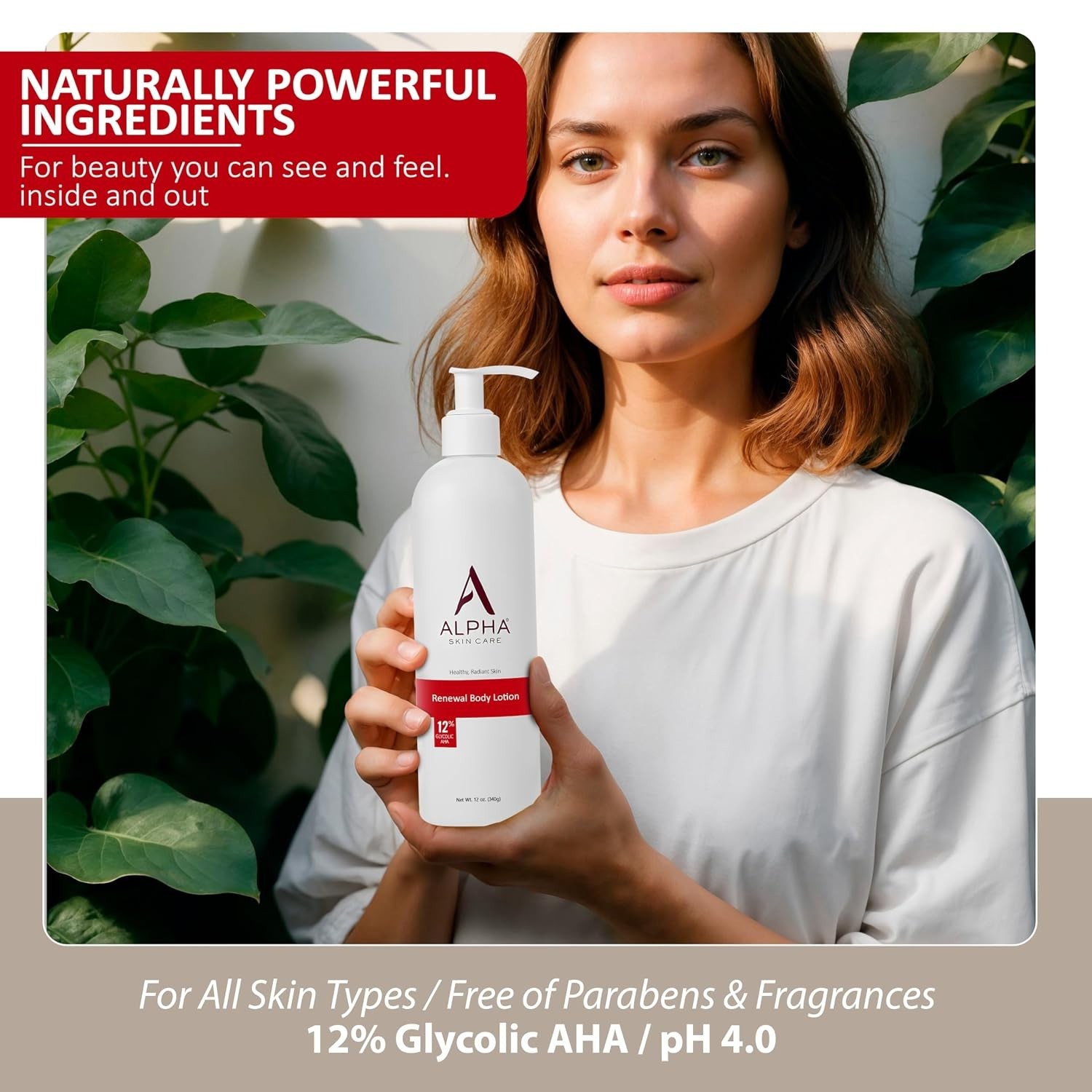 Revitalize & Renew Body Lotion with 12% Glycolic AHA