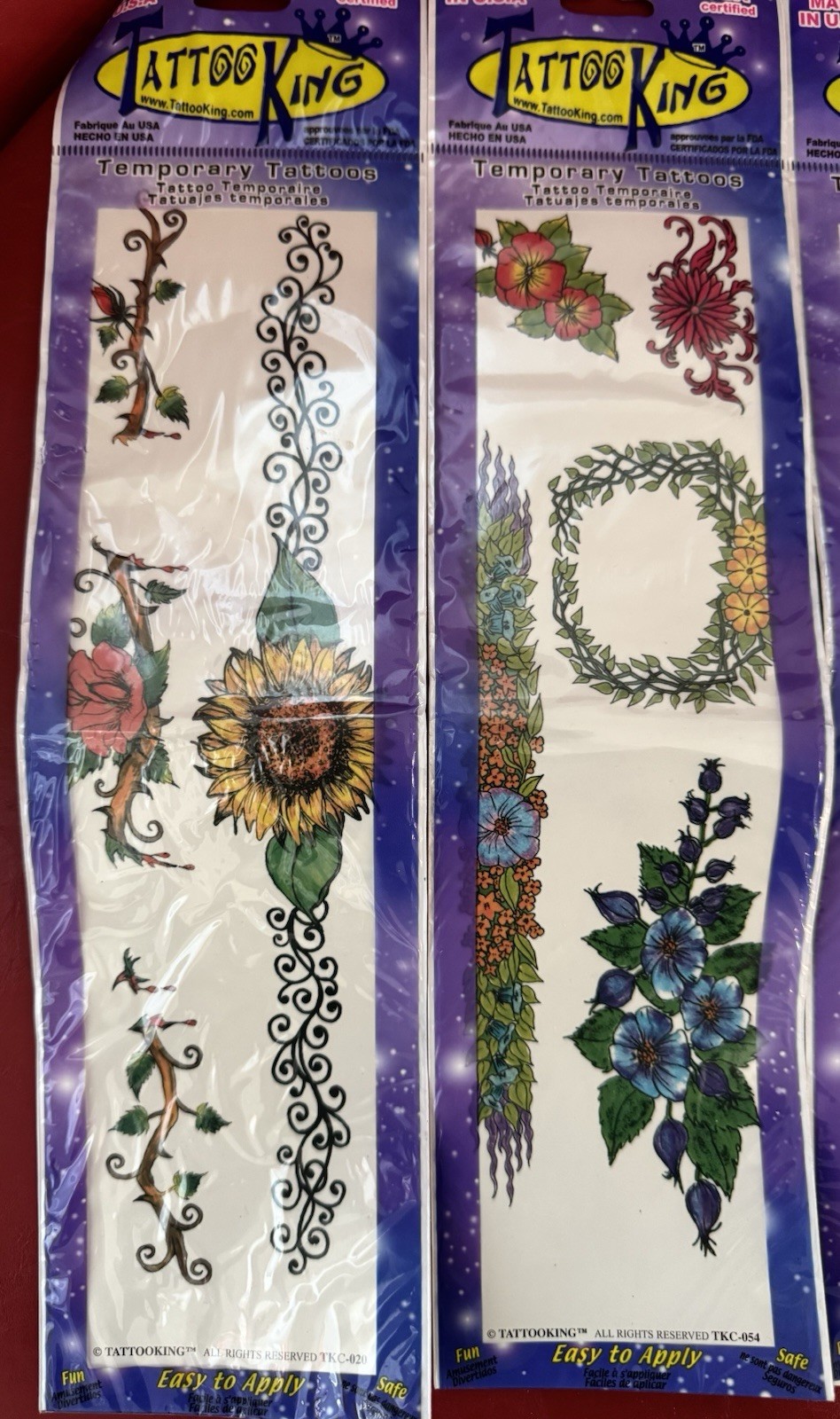 Tattoo King. TEMPORARY TATTOOS – Approved FDA,Made in US
