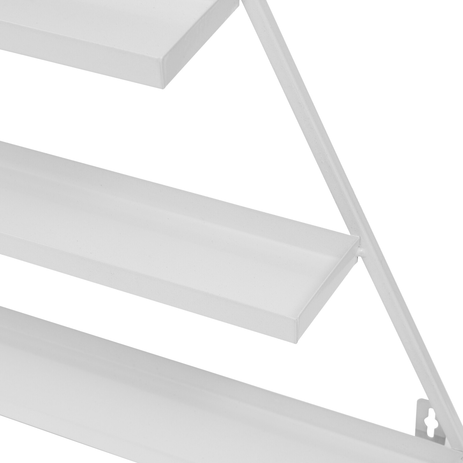 3 Pcs 5 Tier Wall Mounted Nail Polish Display Rack Triangular Display Shelves