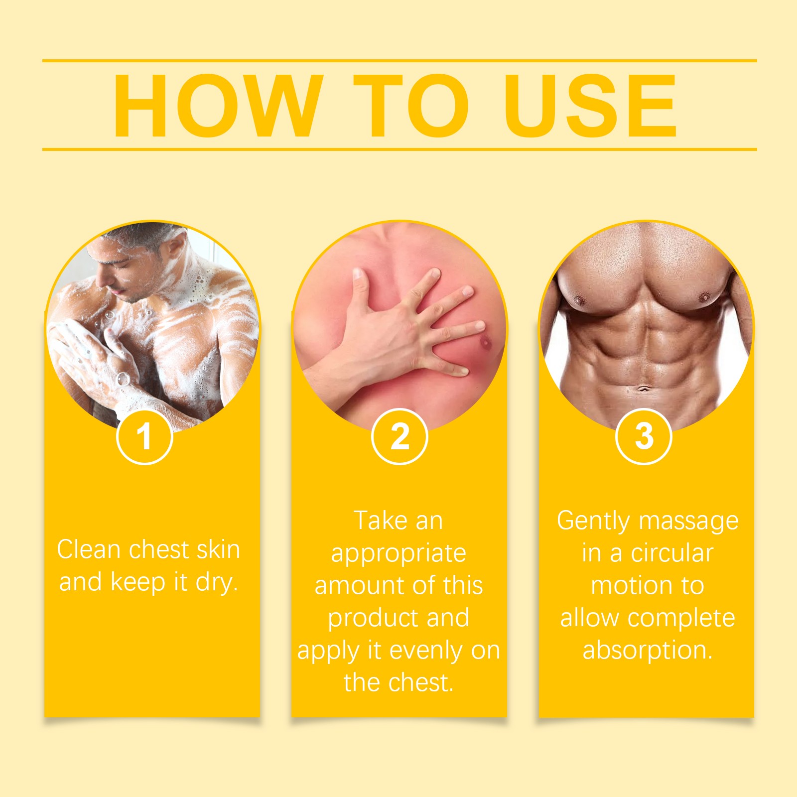 Gynecomastia Cream for Men – Chest Firming Lotion, Male Breast Sculpting 30ml