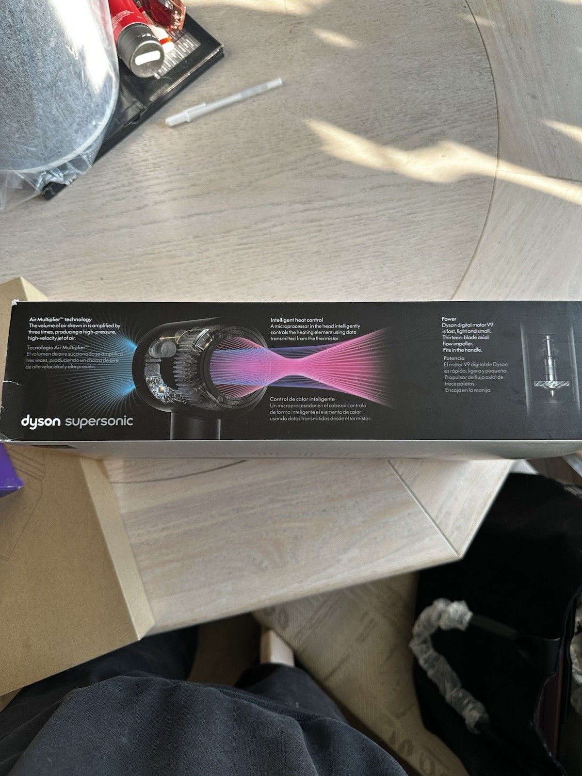 Dyson Supersonic Professional Hair Dryer Black w/ Diffuser & Nozzles