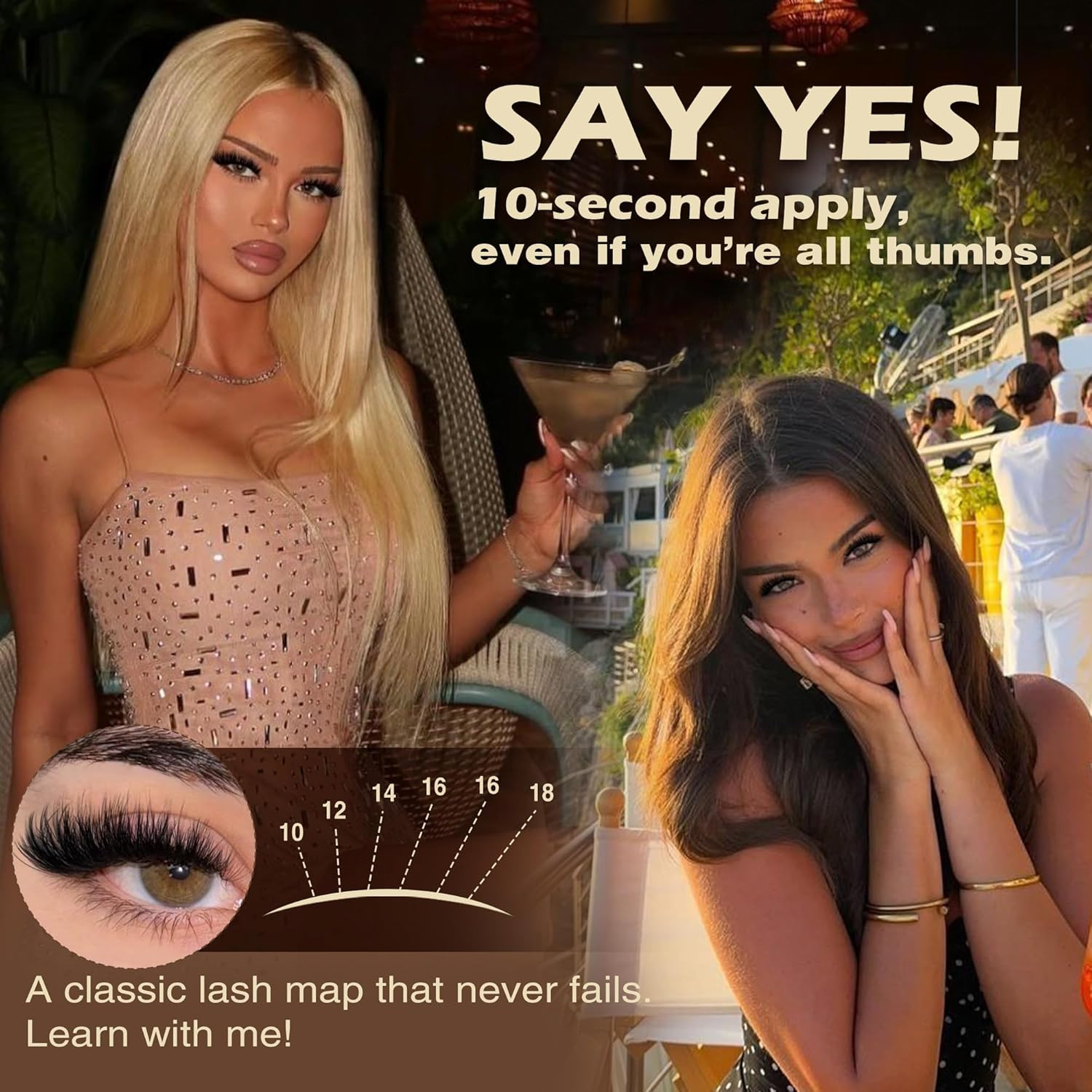 Focipeysa Eyelash Extension Tray – Kit with Lashes, Lash Bond, Remover, Tweezers