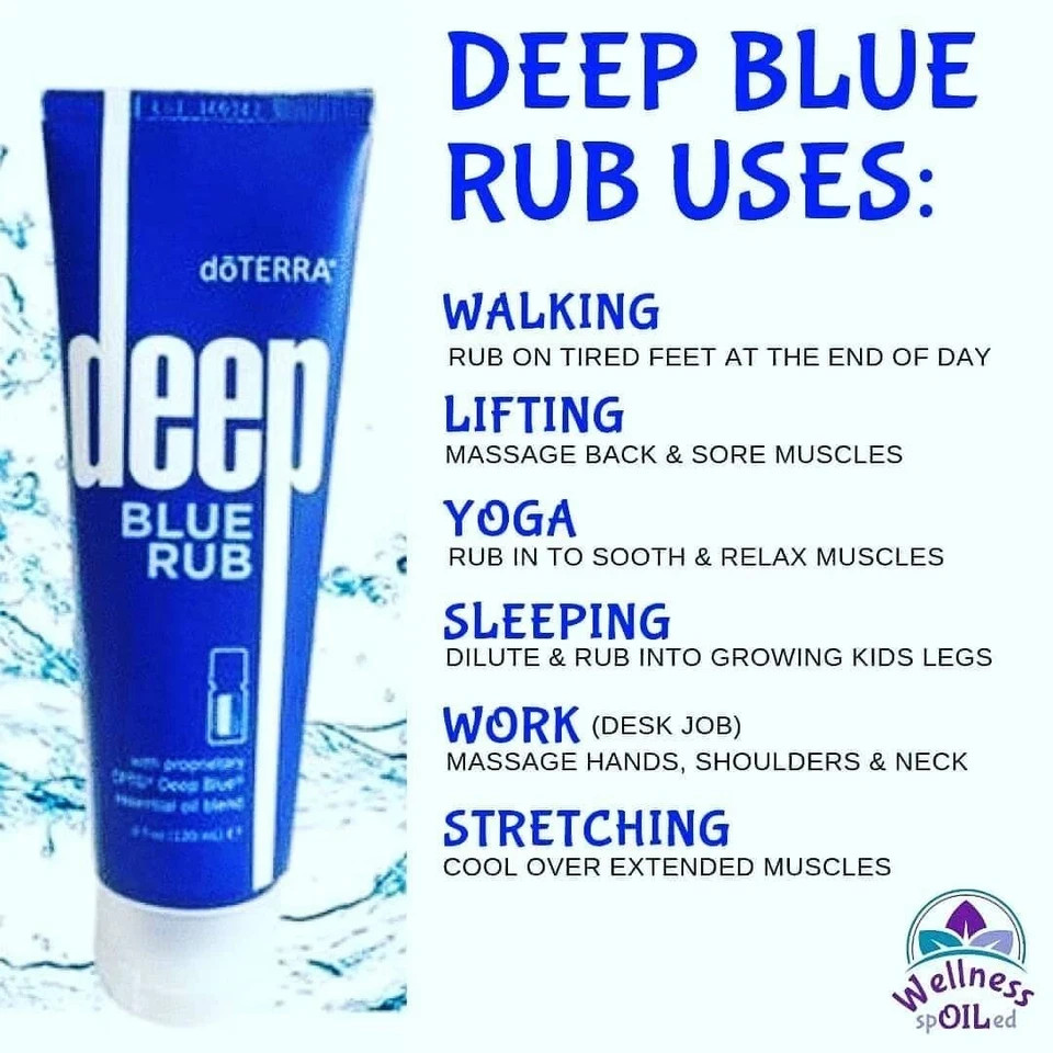 2 PACK DoTERRA Deep Blue doterra Rub Body Cream – 4 oz EXP:02/2027+