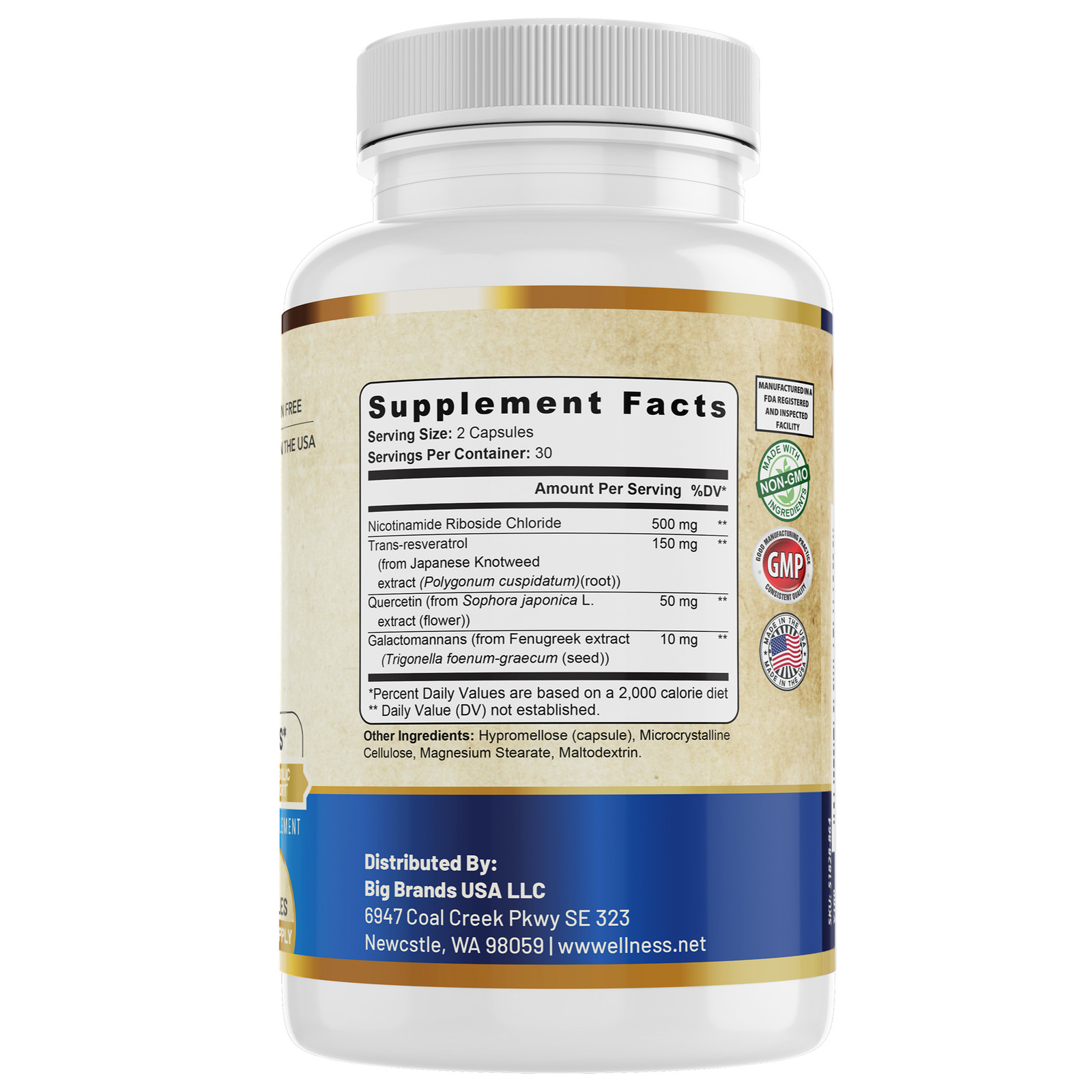 NAD+ Healthy Aging Supplement. Supports Cognitive Function & Cellular Health.
