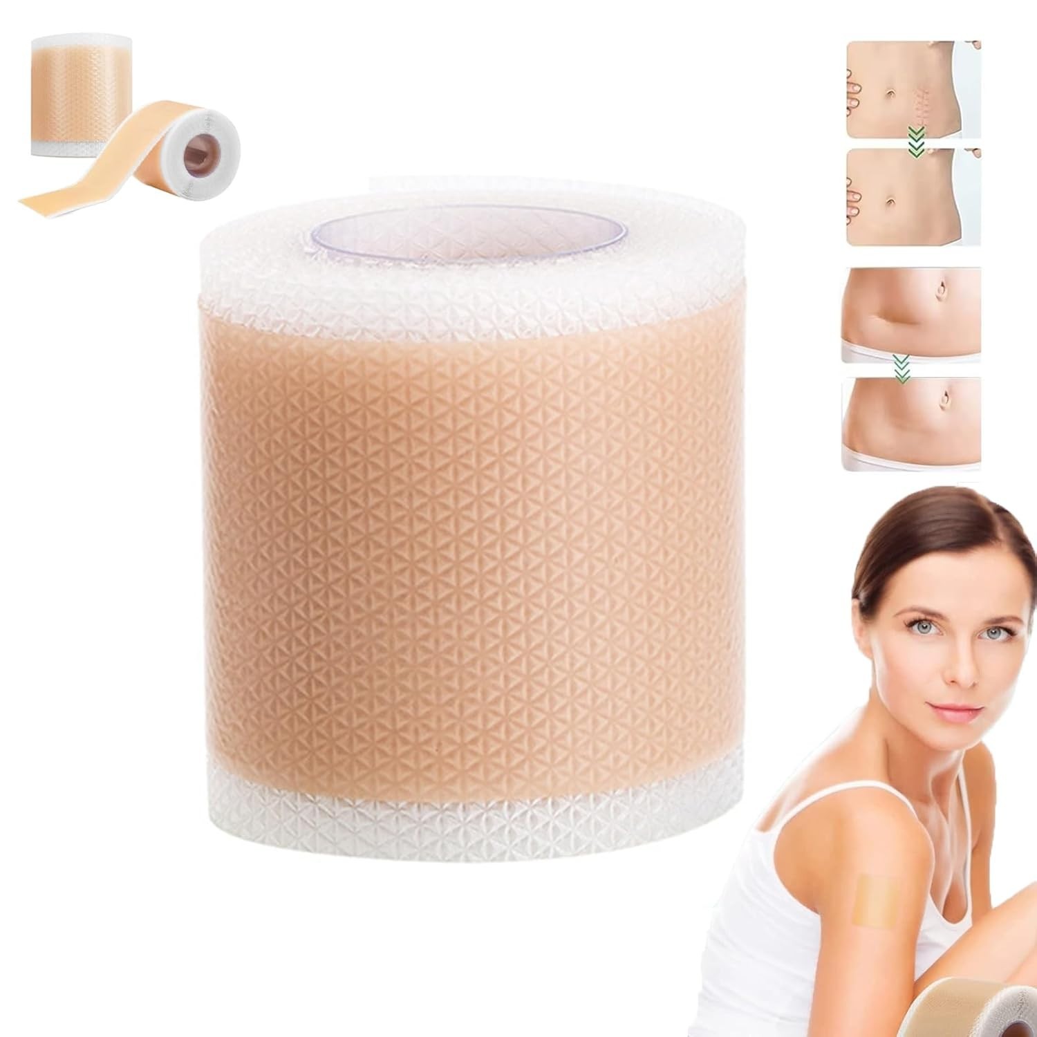 2pack Overnight Silicone Wrinkle Patches Face Anti Wrinkle Tape Forehead Neck