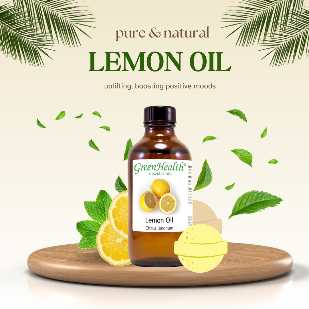 4 fl oz Lemon Essential Oil (100% Pure & Natural) – GreenHealth