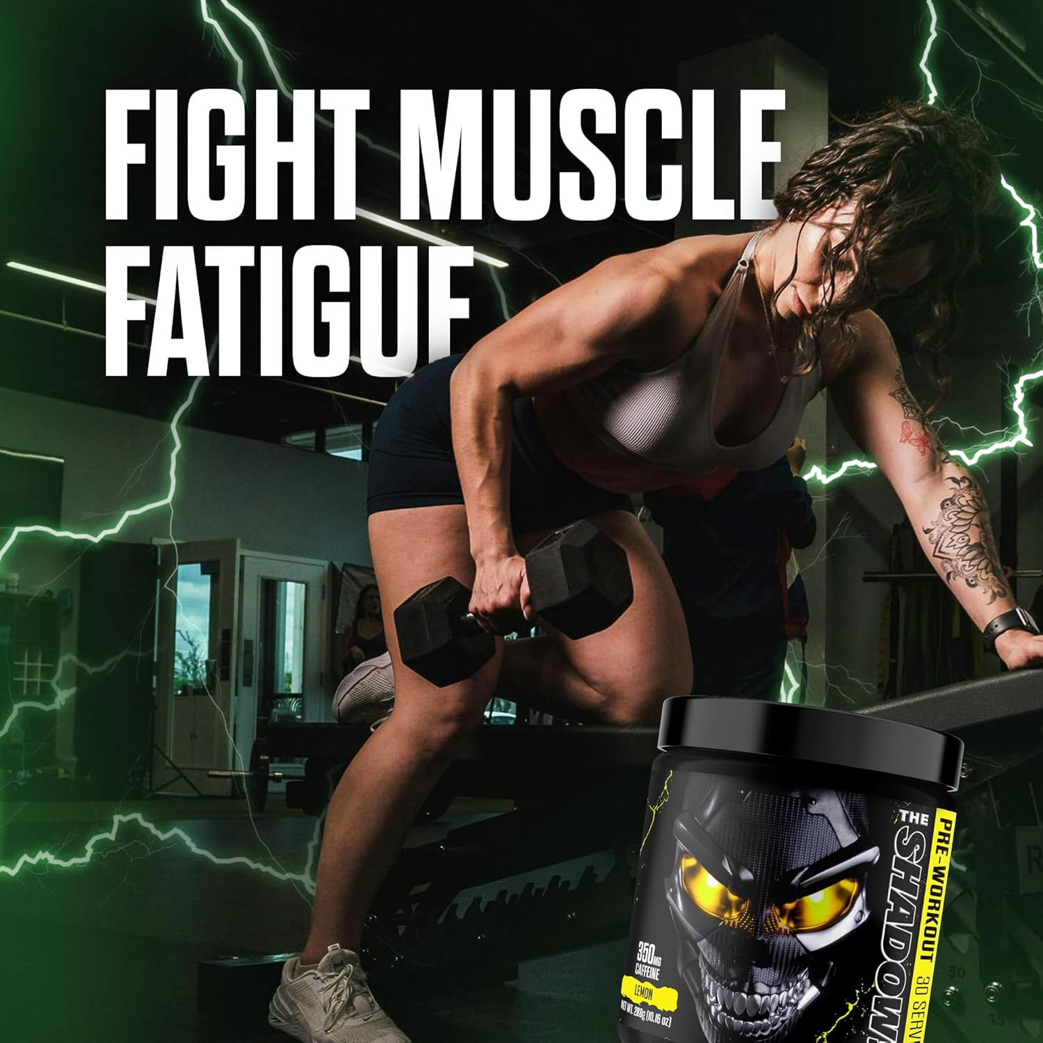 High Stim Pre Workout Powder 350mg Caffeine Energy Focus Pump Performance