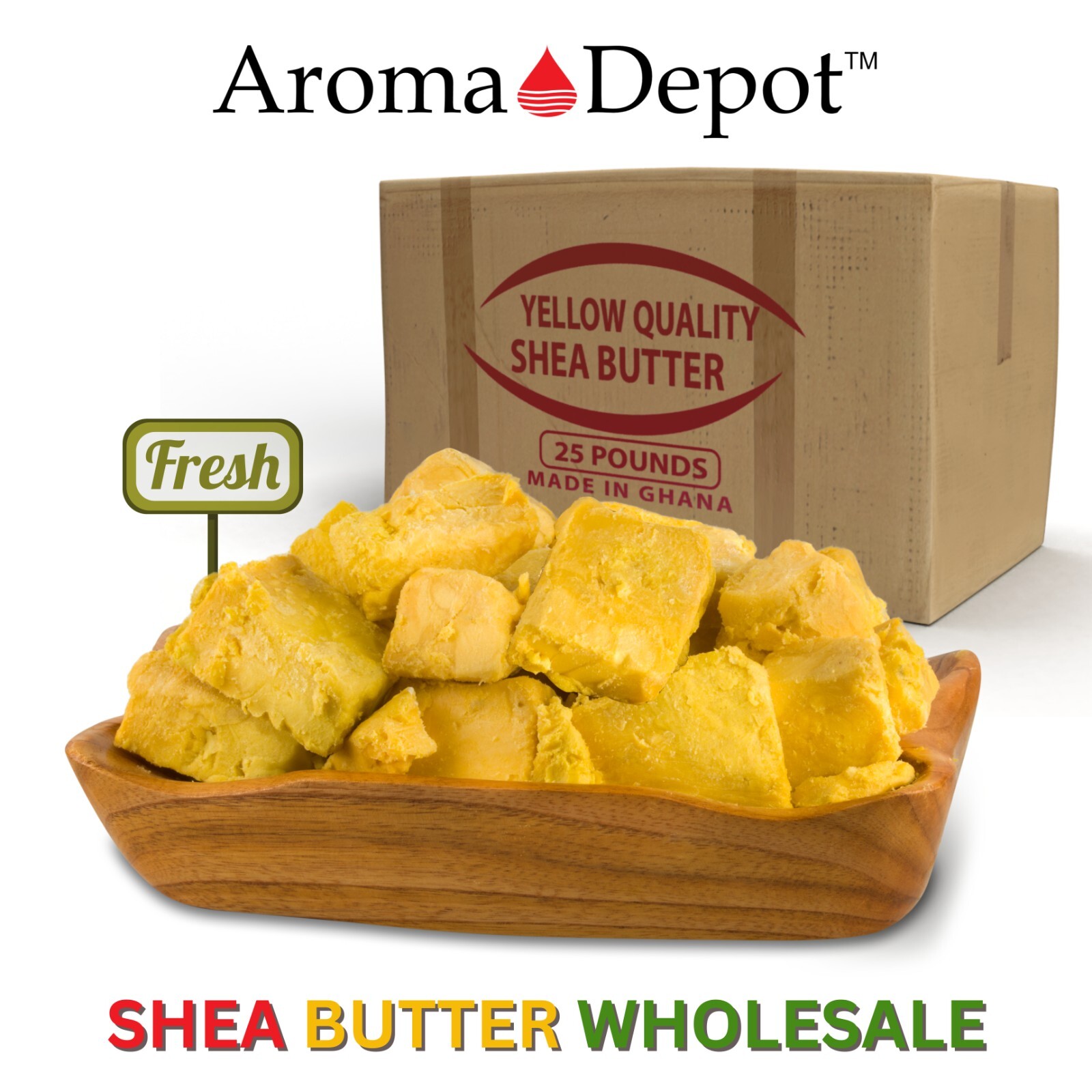 African Shea Butter Raw Unrefined 100% Natural Organic Pure IVORY Wholesale