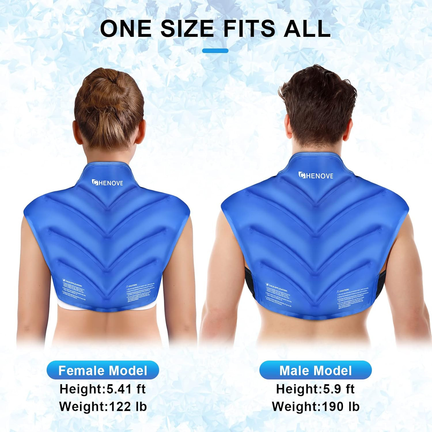 Ice Pack for Shoulders Upper Back with Strap, Neck and Shoulder Ice Pack Wrap Ro