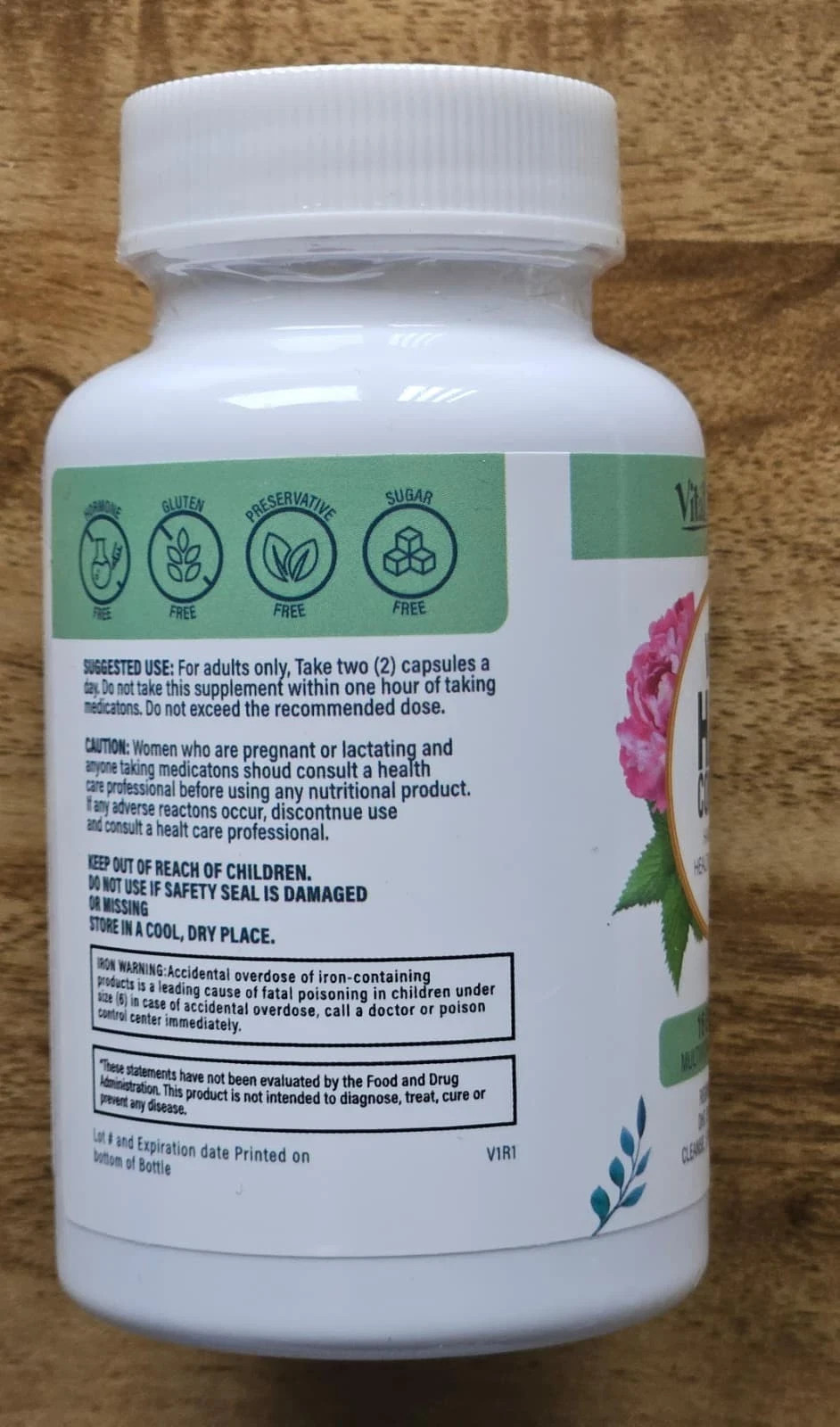 3 Pack Vital Hair Complex Hair Growth Vitamins for Women & Men Biotin