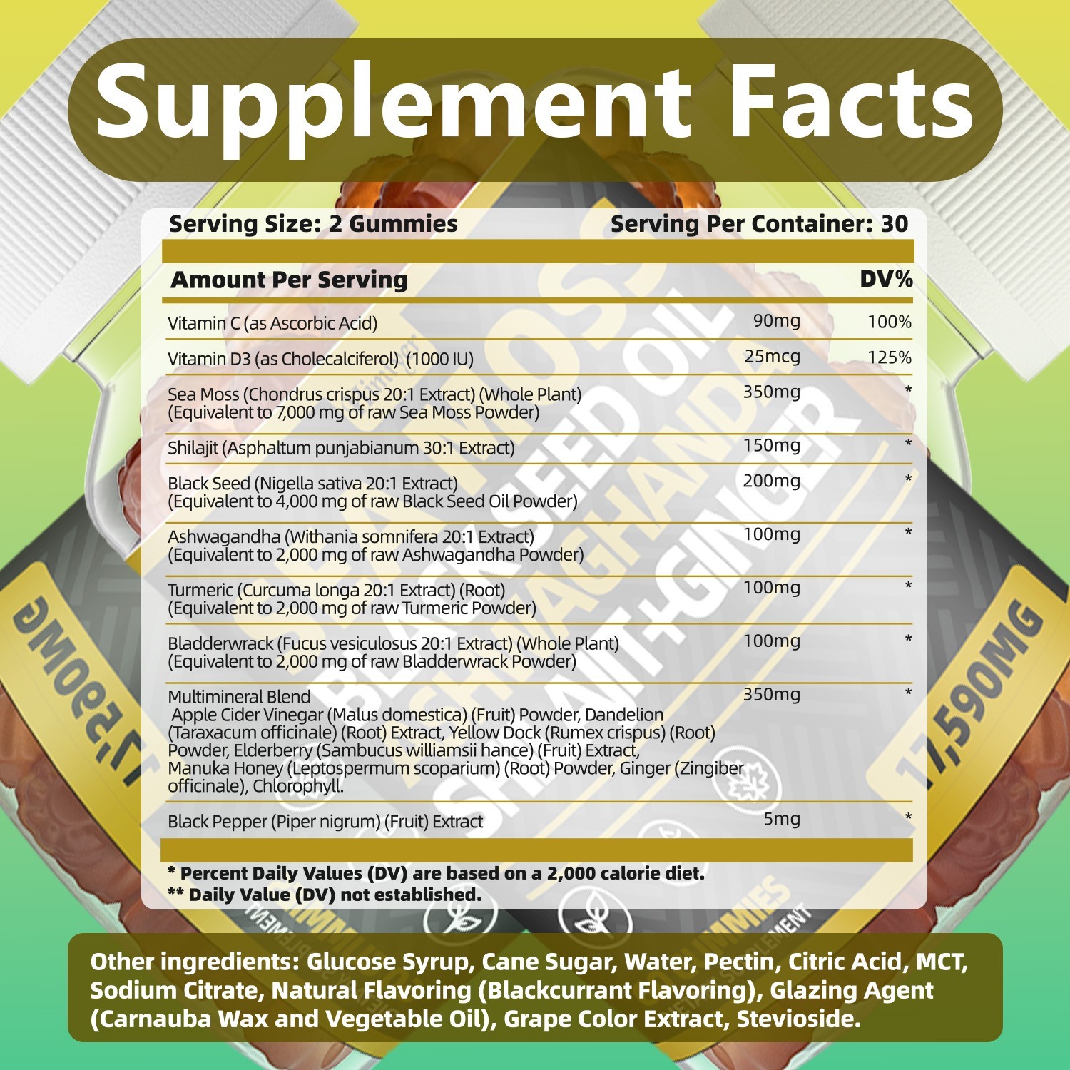Sea Moss Gummies – Immune Health, Vitality, Energy, Smooth Skin
