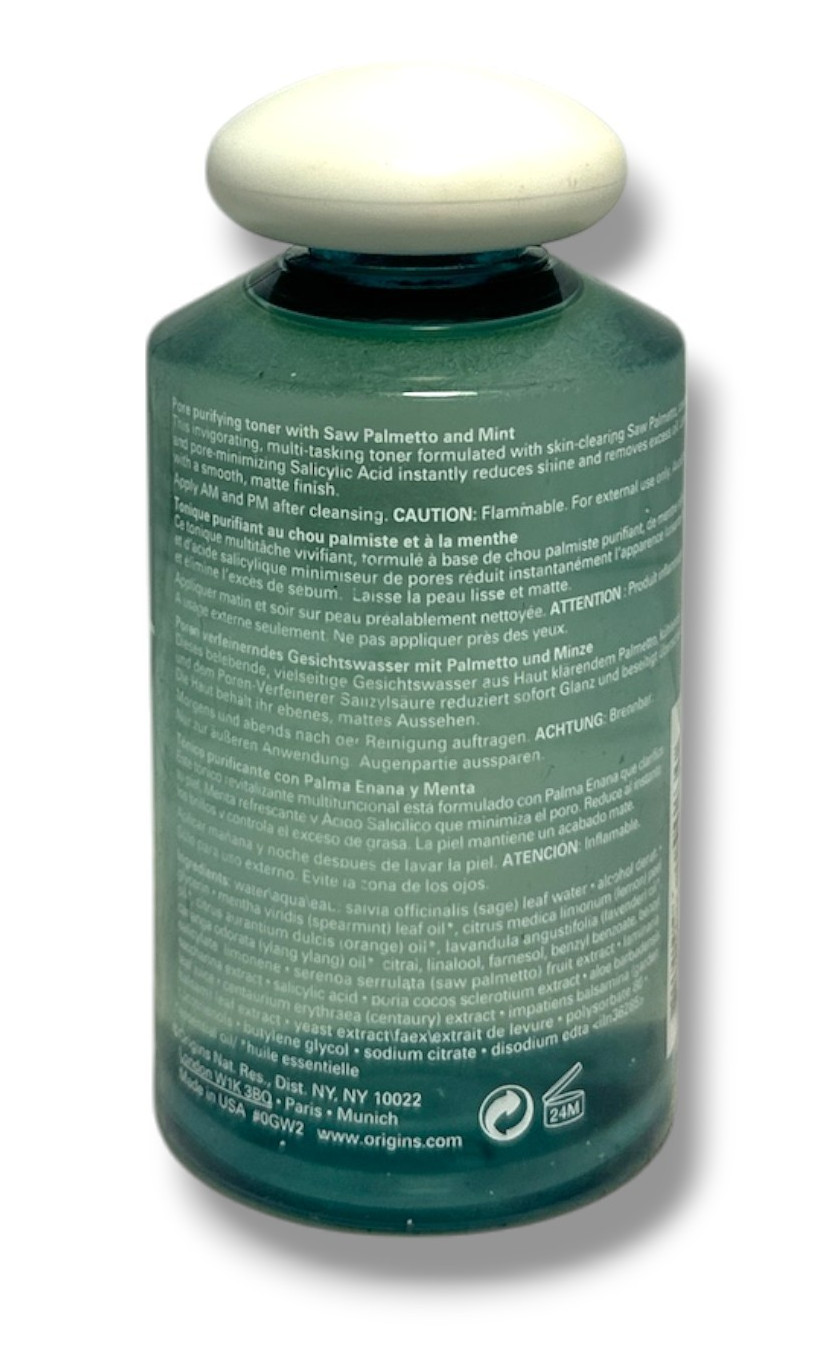 $Origins Zero Oil Pore Purifying Toner With Mint (5fl.oz/150ml) As Seen In Pics