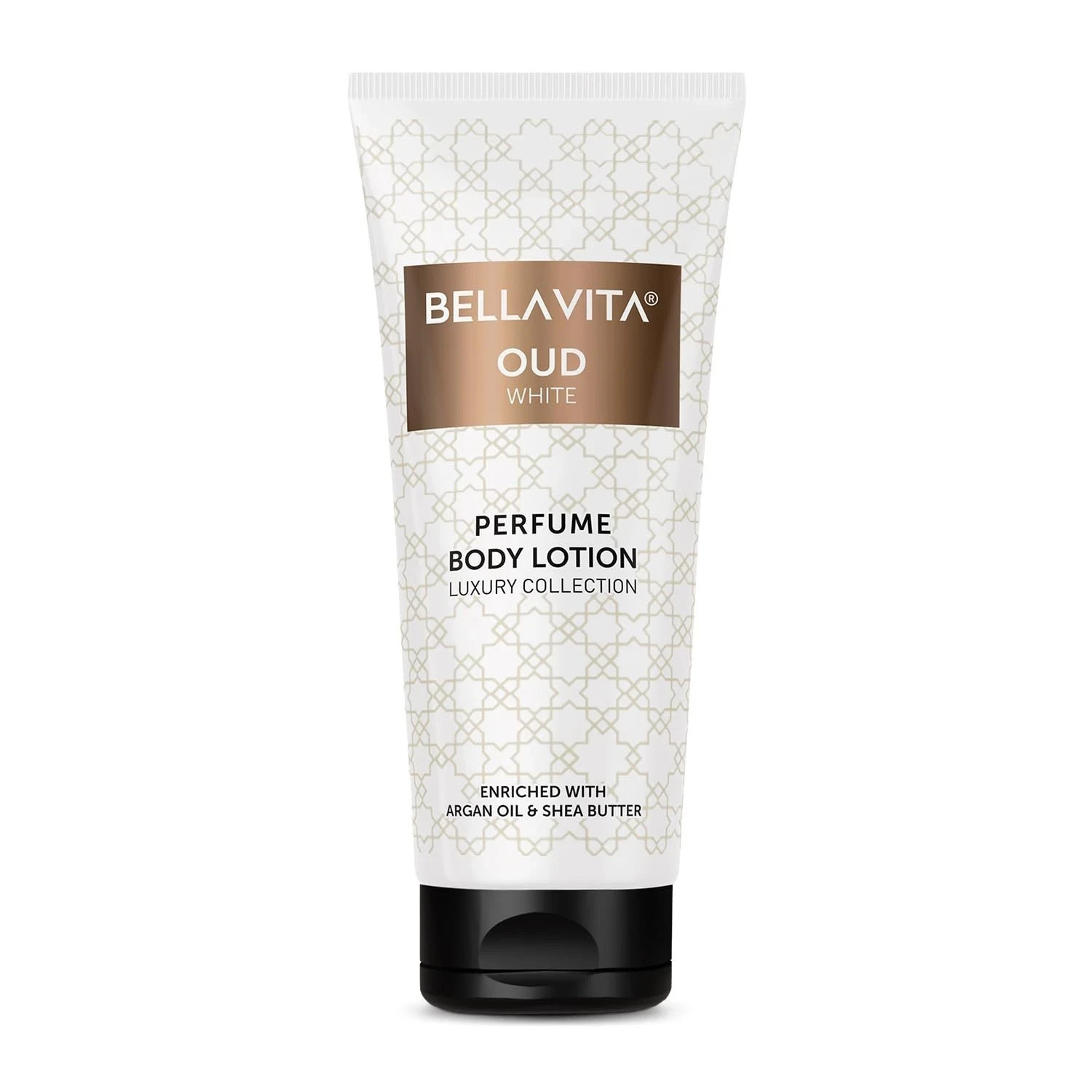 Bella Vita Luxury OUD WHITE Perfume Body Lotion Argan Oil and Shea Butter 200 Ml