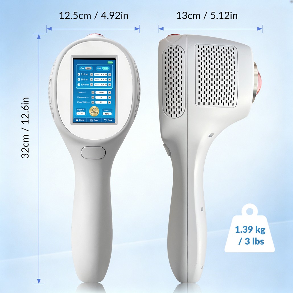 12W Low Lovel Cold Laser Therapy Device NIR Red Light Treatment for Pain Relief