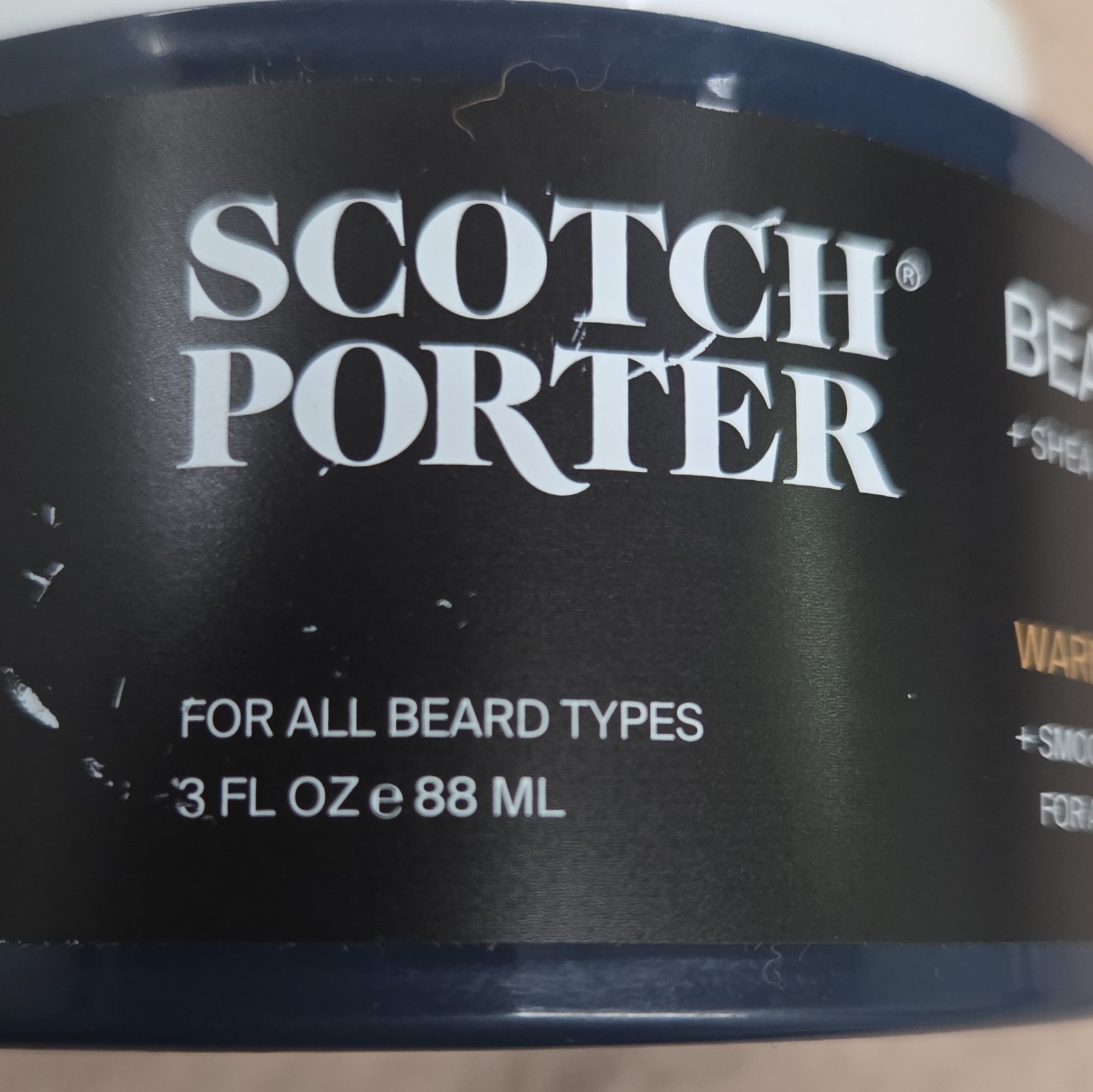 Scotch Porter Beard Balm Warm Spice & Musk Anti-Frizz 3 fl oz (88 mL)
