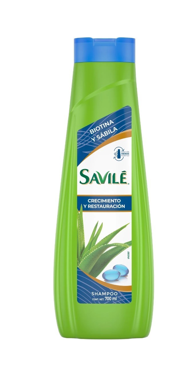 Savile Biotina y Sábila Shampoo Biotin & Aloe Hair Growth/Repair Jumbo 700mL