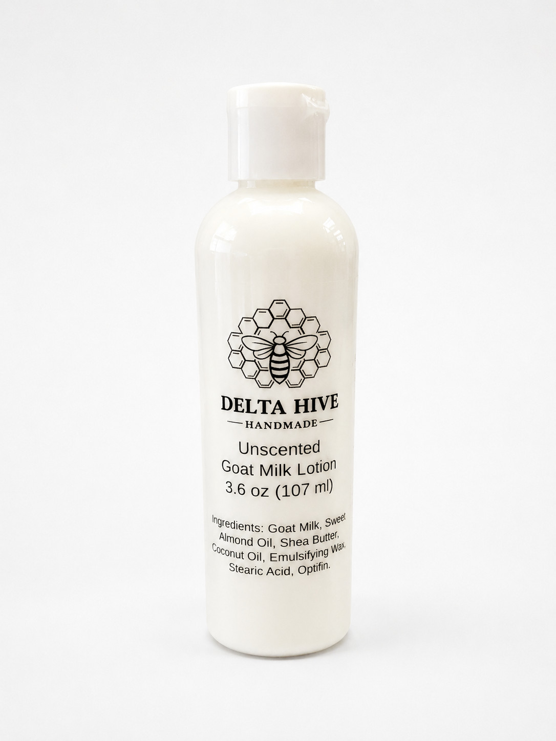 Delta Hive Creamy Moisturizing Goat Milk Lotion – Unscented Scented 3.6 oz