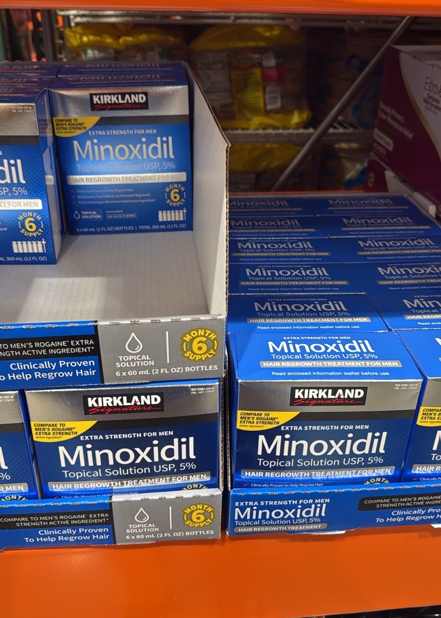 Kirkland Signature Minoxidil 5% Extra Strength Men Hair Regrowth USA