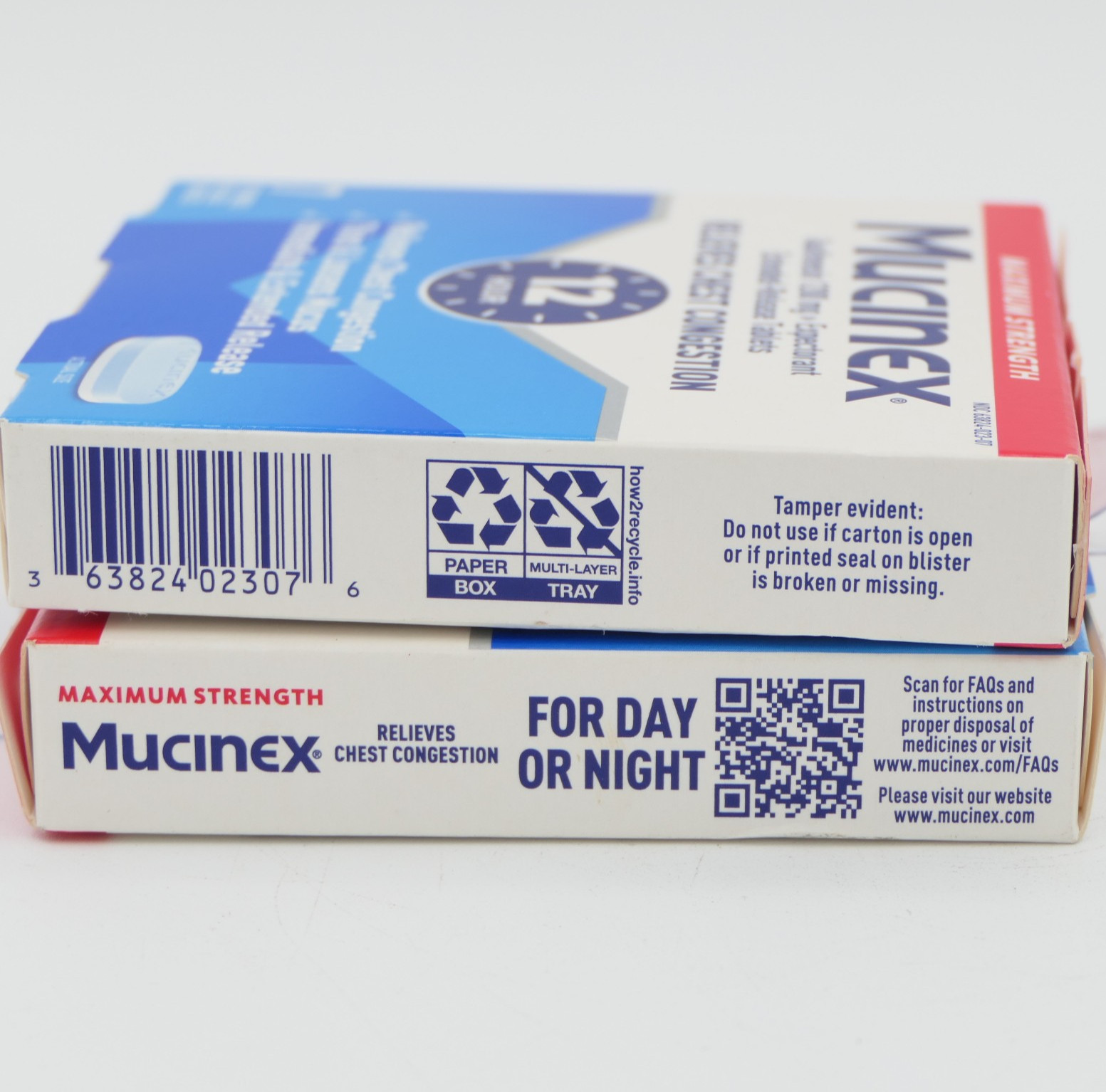 Mucinex 12Hr Chest Congestion Relief 2 Pack 7 Extended Rel Tabs Ea Pk Exp 05/28