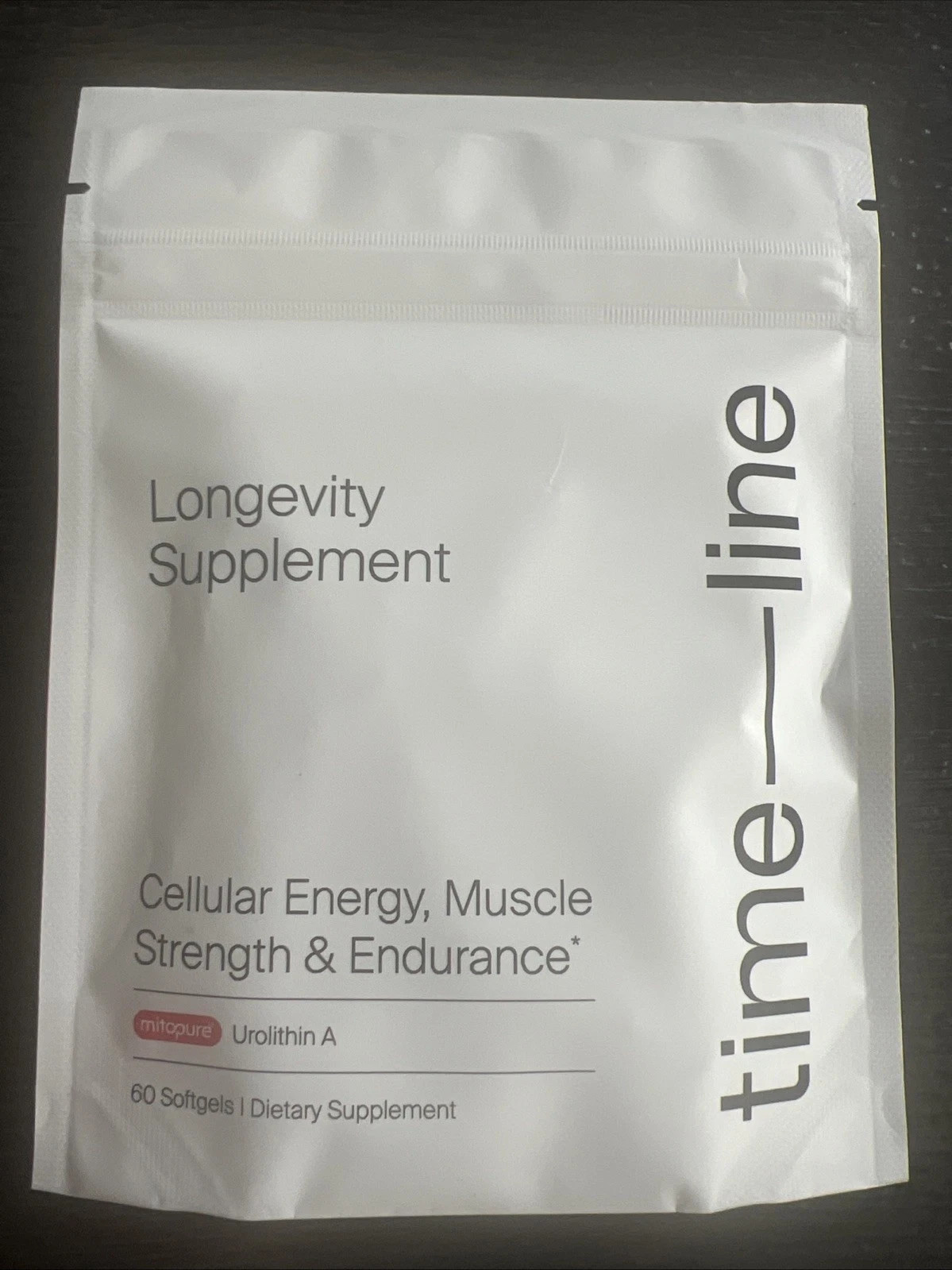 Time-Line Longevity Supplement Mitopure Urolithin A 60 Softgels Exp 11/2026 New!