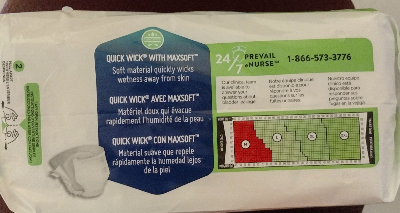 Prevail Per-Fit Adult Unisex Daily Diapers, Medium 32 – 44 Inch, 4 bags of 20