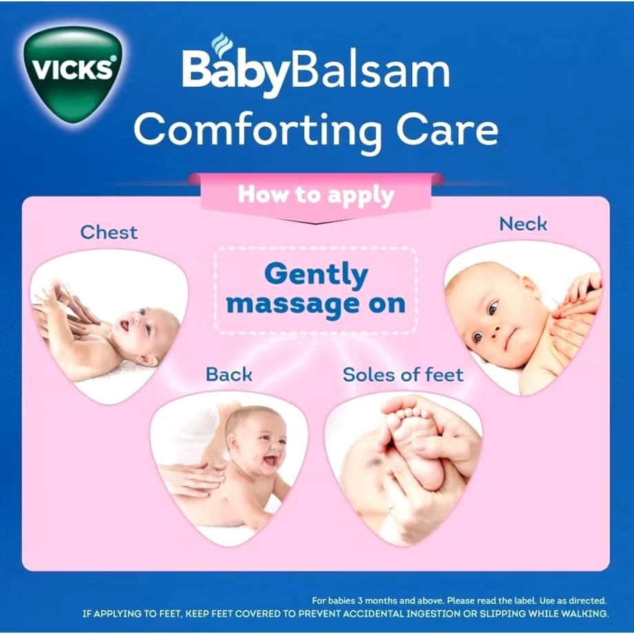 Vicks Baby Balsam 50g Moisturizing Soothing Baby Care FREE EXPRESS SHIPPING