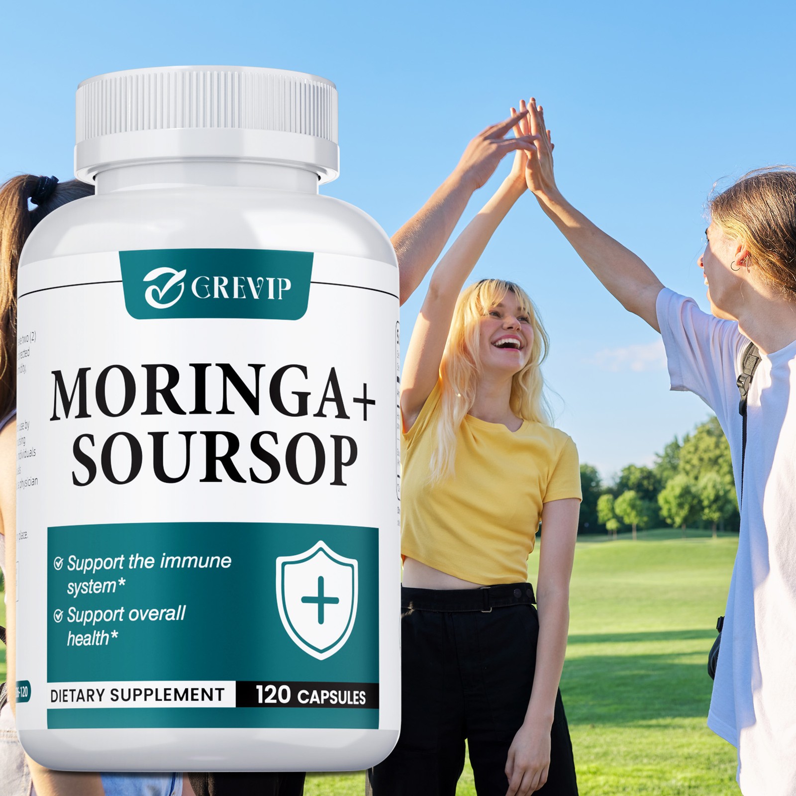 Moringa + Soursop 120pcs – Supports Cellular Health, Antioxidants, Improves Mood