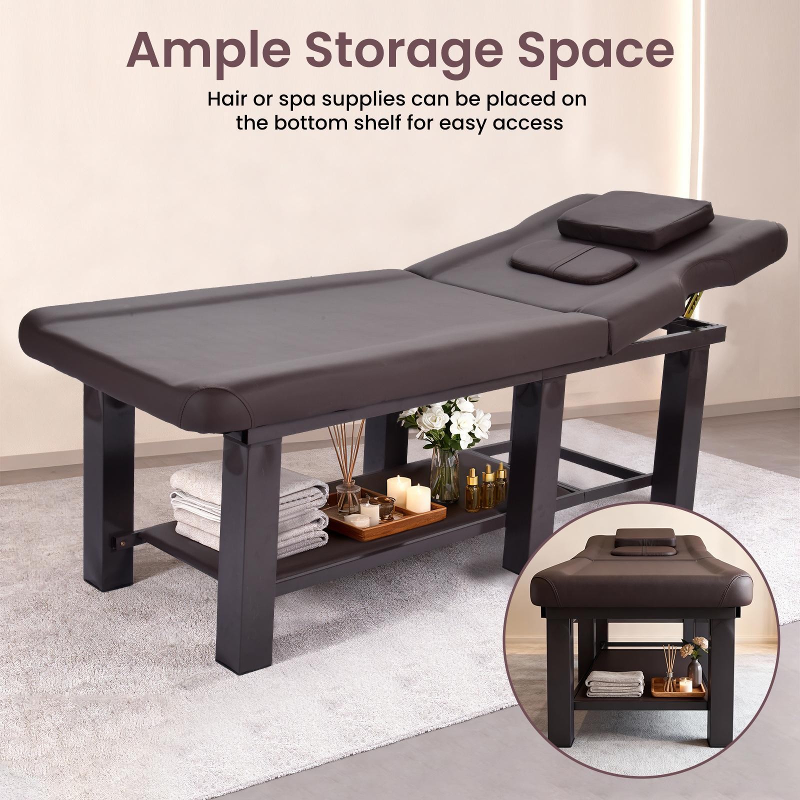 Heavy Duty Massage Treatment Table Facial Bed Salon Beauty W/Open-Chest,Headrest