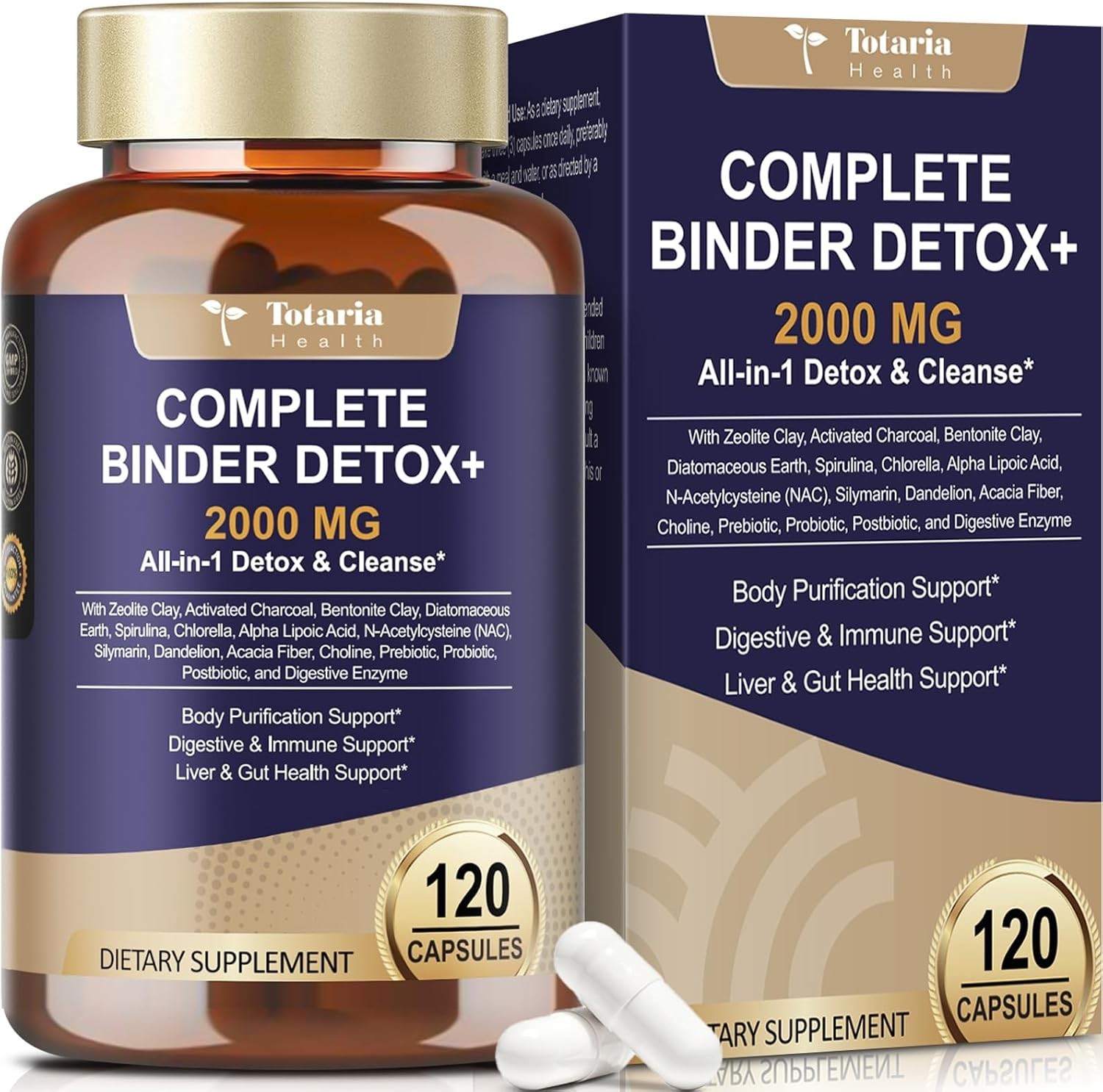 7-Layer Detox Formula with Activated Charcoal – 2000MG for Complete Body Cleanse