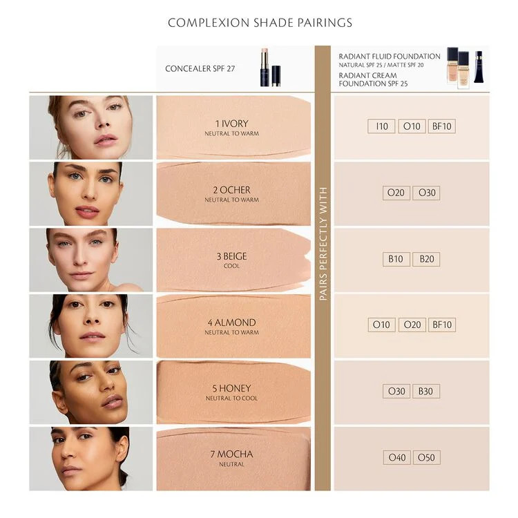 Cle De Peau Radiant Cream Foundation 6 SHADES 21ml/.88oz FULL SIZE SEALED