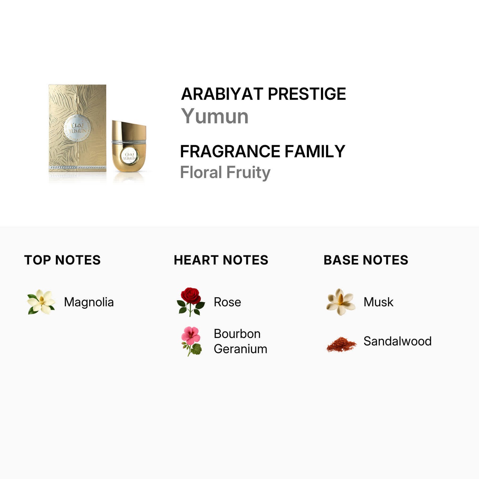 Arabiyat Prestige Ladies Yumun EDP Spray 3.4 oz Fragrances 6290361912492